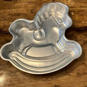 Wilton Silver Rocking Horse Cake Pan